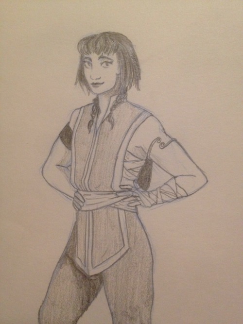 my d&amp;d character, Kalzie rudhale she&rsquo;s a brawler and a huge gay