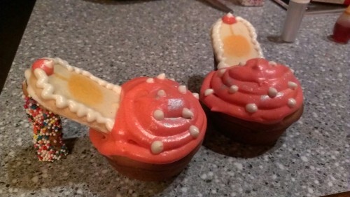 High Heel Pumpkin Cupcakes