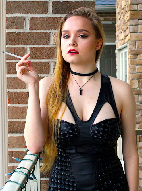 brookeandlacey:Brooke VS120 in Black Leather Dress the best kind of dangles are the ones with a 120