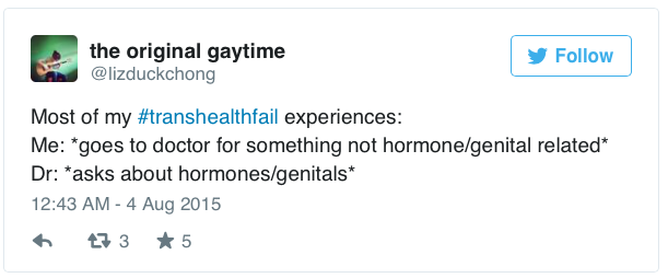 chrysalisamidst:  micdotcom:  Trans people are revealing their healthcare nightmares