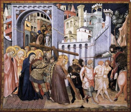 The Road to Calvary, Pietro Lorenzetti, ca. 1320