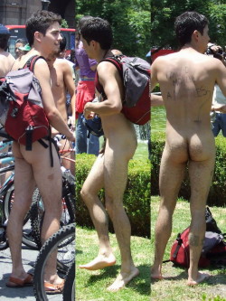 Naked riders and public nudity