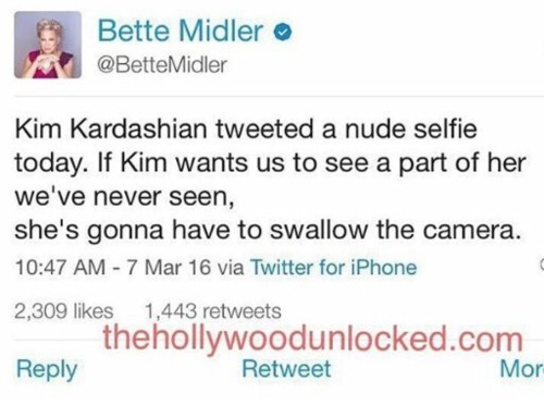 Sex iamchinyere:  Bette Midler is a savage. pictures