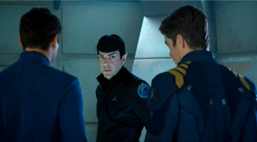 Spock in black:  the USS Franklin uniform