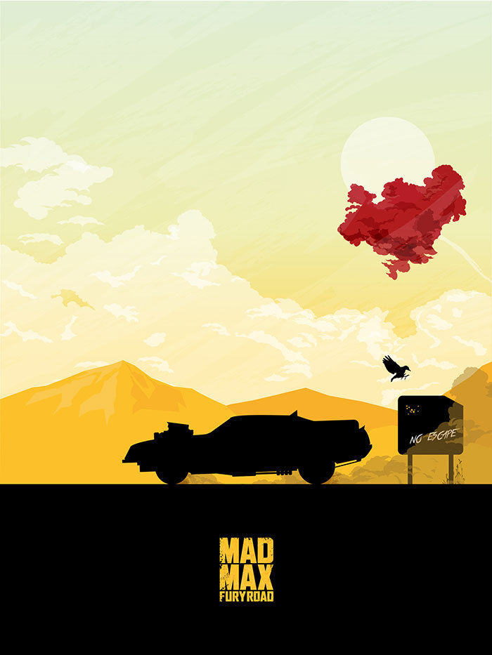 Alternative movie posters of Mad Max: Fury Road.1 2 3 4 5 6 7 8 9