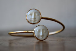 irisnectar:  Man in the Moon handmade bangle by Lux Divine on etsy 