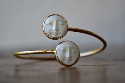 irisnectar:Man in the Moon handmade bangle by Lux Divine on etsy