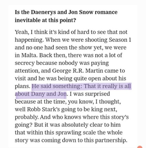 Bringing This Back For The "Jonerys Is Just Like Jonsa, A Crackship With No Base" Crowds