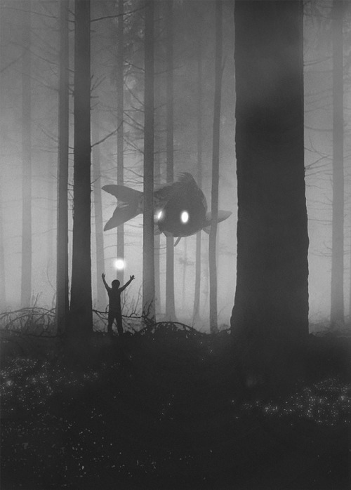 crossconnectmag:Dawid Planeta is a Polish artist (on Tumblr) who battles his depression by painting 