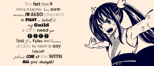 fairytailsuewilliams:  Wendy Marvell quotes 