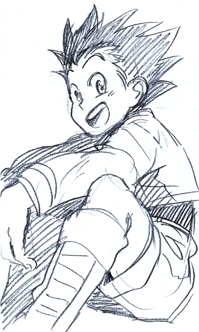 charlattes:  I’m reading HxH finally and he is REALLY FUN TO DRAW!!!