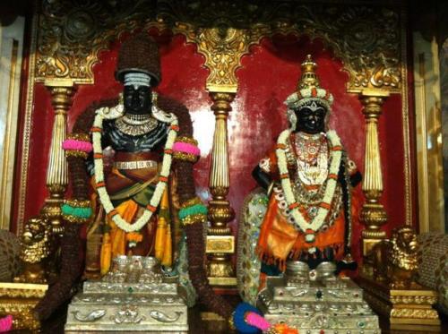 Rukmini and Vithala (Krishna) with Shivaratri dress