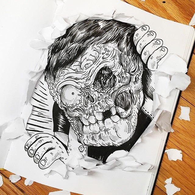 escapekit:  InkteractionChicago based artist Alex Solis has created another awesome