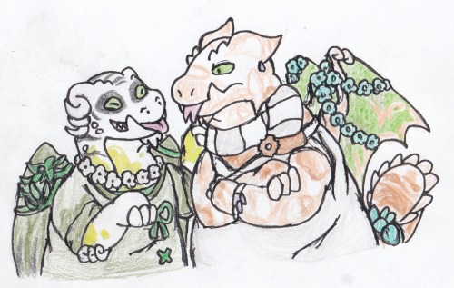 reallypheelingit:for @dragonaday-fr​ day 22, the theme was Siblings! so here’s two snapper sib