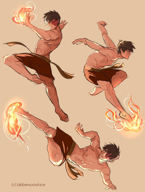jabberwockyface: Today’s gesture drawings turned into Zuko and I’m not even sorry. Commi