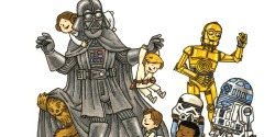 world-of-star-wars:  starwarsgalaxys:  Jeffrey Brown’s Darth Vader and Friends First Look  MAY THE FORCE BE WITH YOU