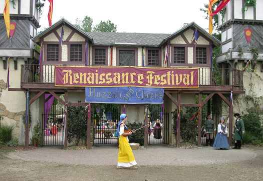 Today it is going to be sunny and 75 (23.8 c) perfect day for the Renaissance Festival,