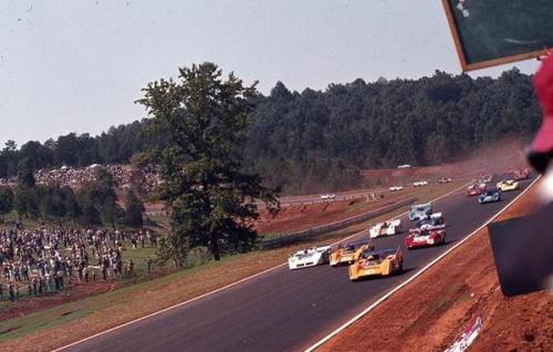 Start of the 1970 Can-Am at Road Atlanta. This was the first event in the track’s history. Den