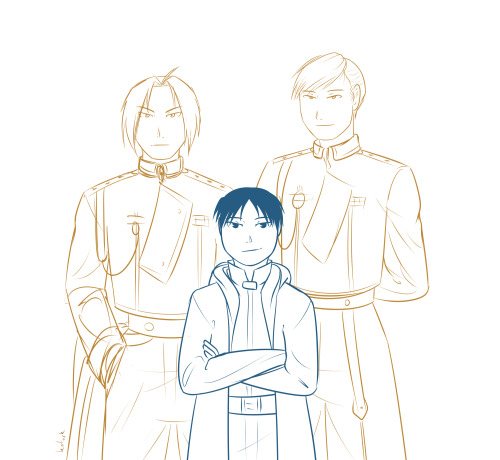 kotosk:bby roy and his two COs