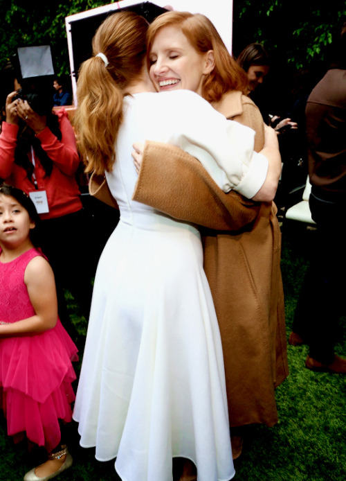 Amy Adams and Jessica Chastain celebrate the 6th annual Gold Meets Golden with vibrant J sparkling w