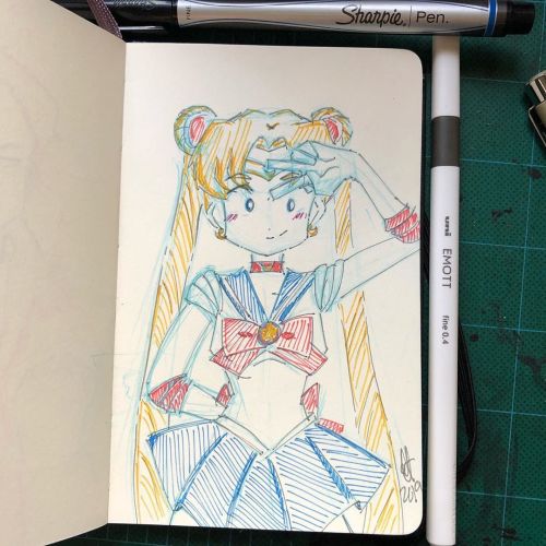 wrathofbom:Sailor Moon pen scribble
