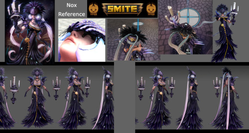 Nox Standard Model Reference Sheet, With Promotional Model Sheets, In Game Screen Shots, Official Card