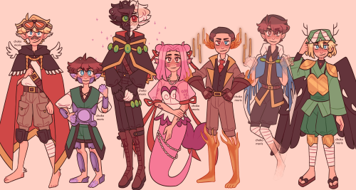 there they are!! our favorite mutant gang!!individual pics + design notes under the cut :]