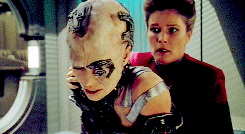 carlithiel: SEVEN: Irrelevant! Take me back to the Borg. JANEWAY: I can’t do that.