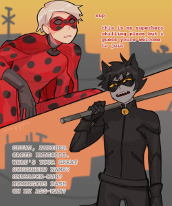 mimipippin:miraculous ladybug AU featuring