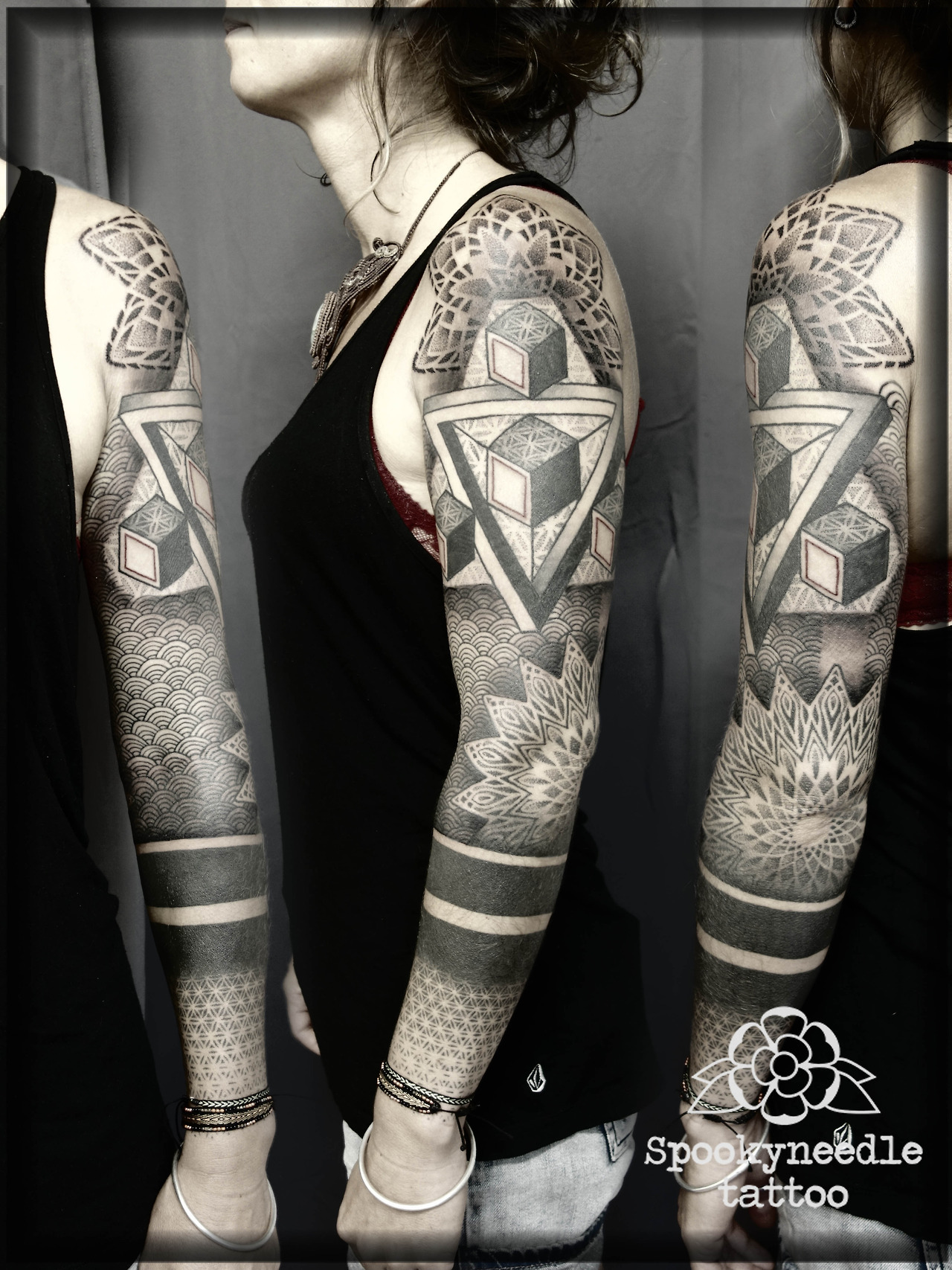 Tattoo uploaded by Simon Halpern • #dotwork #blackwork #geometric  #ornamental #mandala #geometrictattoo #sleeve #sleevetattoo #sacredgeometry  • Tattoodo