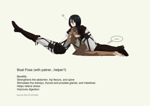 shingekinoai: Shingeki no Yoga~ I feel like doing some yoga now! (LOL Rivaille is trying to get tall
