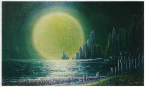 Porn Pics 70sscifiart:  Alien landscapes by Russian