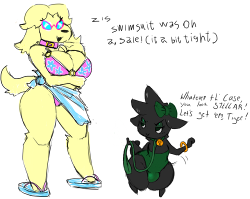roymccloud:Megas lood collab with @subjectdie in Open Canvas, again.Meryl can apparently change forms between feral and anthro..which is ok, obv.She was given that frenchy accent recently too I believe!S’LOOD! ;9
