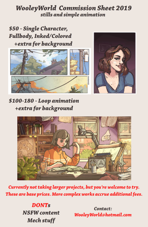 Ever wanted to commission me for something? Wowzers, well you sure can.