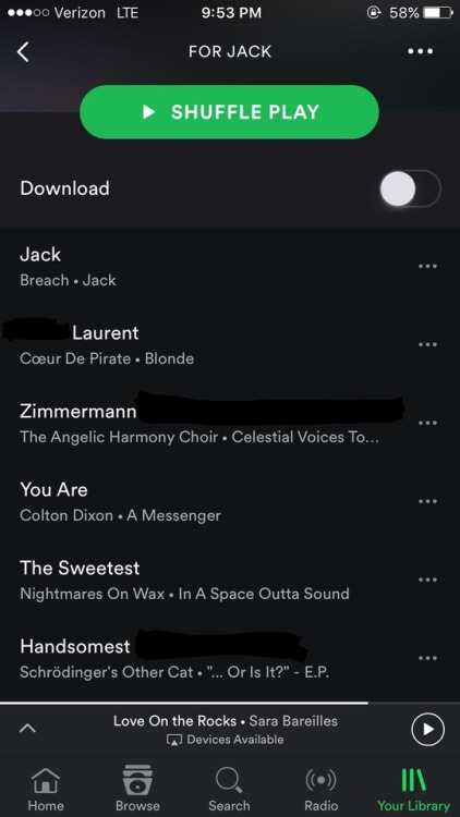 fencecommanoah:bitty makes jack a playlist