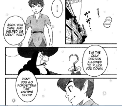 vhanitas:  learoku:  my favorite part of the kingdom hearts manga was when axel thought captain hook and peter pan were gay  i 