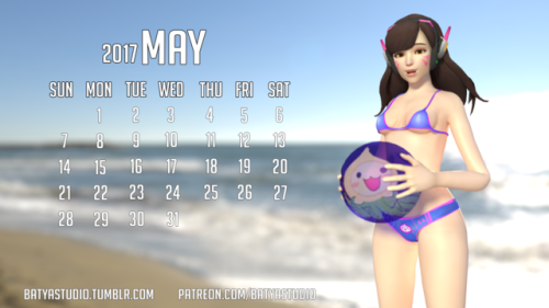 batyastudio: Calendar for May with DVA 1080p: adult photos
