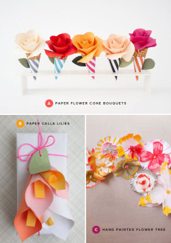 scissorsandthread:  Paper Flower Crafts |