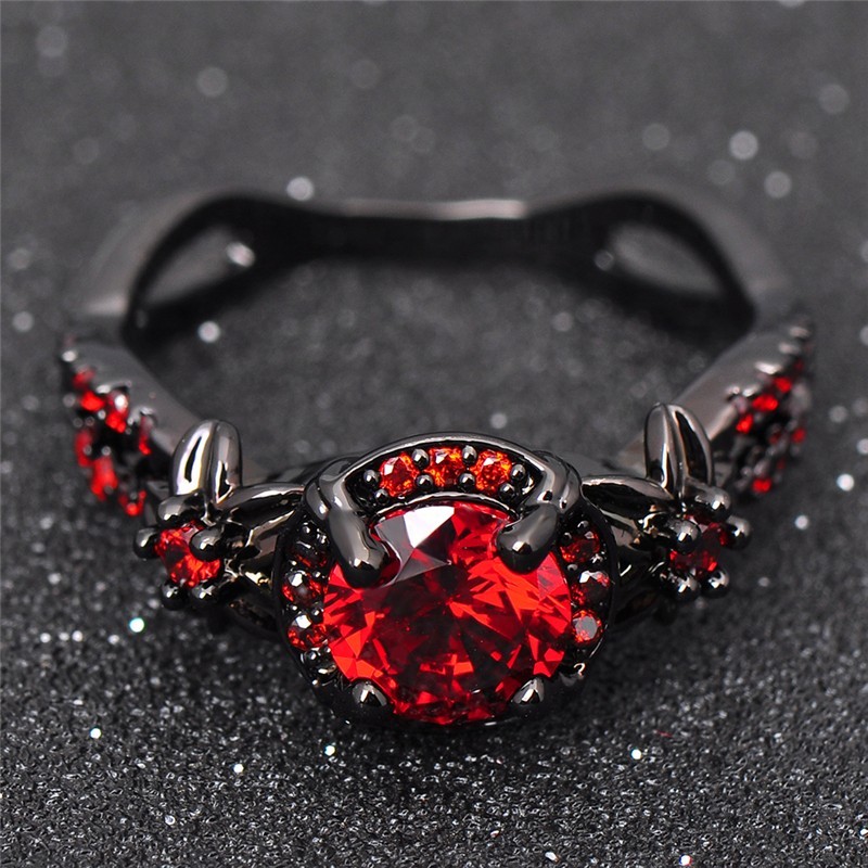 flower-whisper:  Black Gold Filled Fire Ruby For Sale! Surprise Your Special Someone