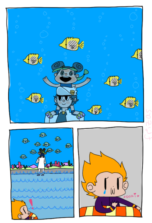 frizas:a little jolyne goes to an aquarium