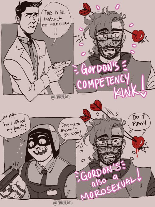oh yeah!! this!!!hello a lil frenreylatta with gordon just being the Messiest