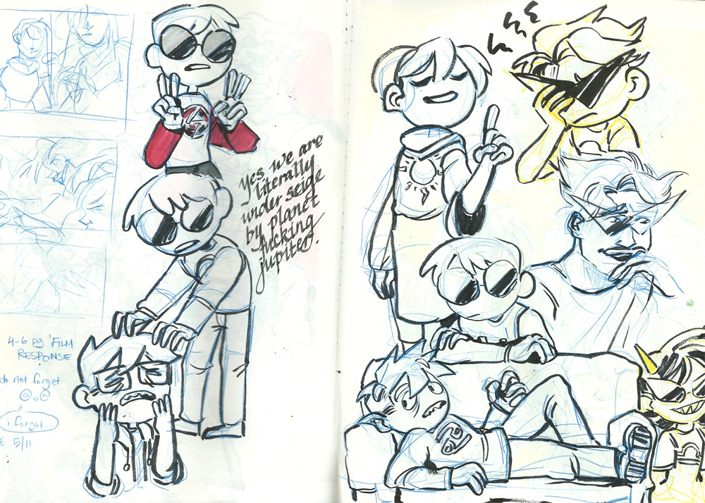 meruz:  small hs sketchbook dump! the scanner at my summer internship isnt big enough