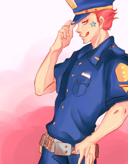 utsutsu:  hisoka as policeman rin for reasons…many reasons dedicated to sen also for reasons tbh