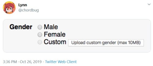 kaijuno:sufficientlylargen: programmerhumour: Just an amazing UI Gender: &lt;entire source code