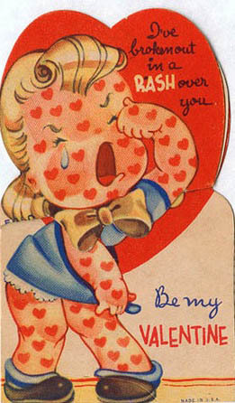 sixpenceee:Some creepy &amp; strange vintage Valentines. Here’s my compilation