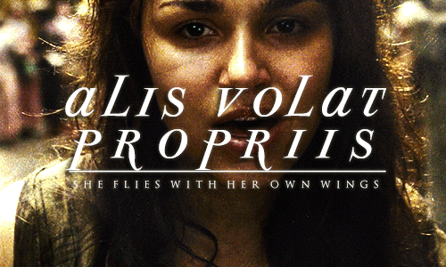 larklet: les mis characters + latin mottos → éponine &ldquo;There was something abou