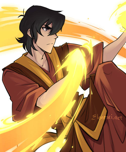 elentori-art:Keith Week: Fire Yess! Fire bender Keith!! 