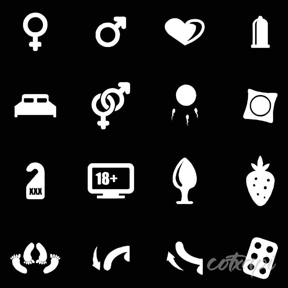 Professional Sex Position Icon Sets in Vector Art Love Sex Performance Sex Toys Set Illustration Vector Art