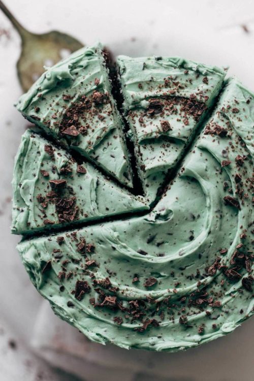 sweetoothgirl:mint chocolate chip cake