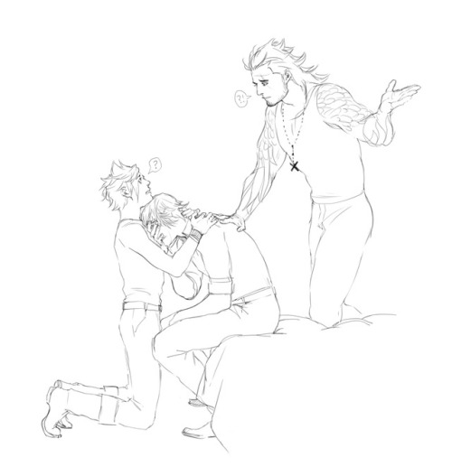 kaciart:  @asidian suggested the word ‘Crumble’After all the Ignis sees during Episode Ignis I cant help but feel that it would overwhelm him. Doesn’t help that these 2 don’t know what’s going on.All they can assume is that its relating to